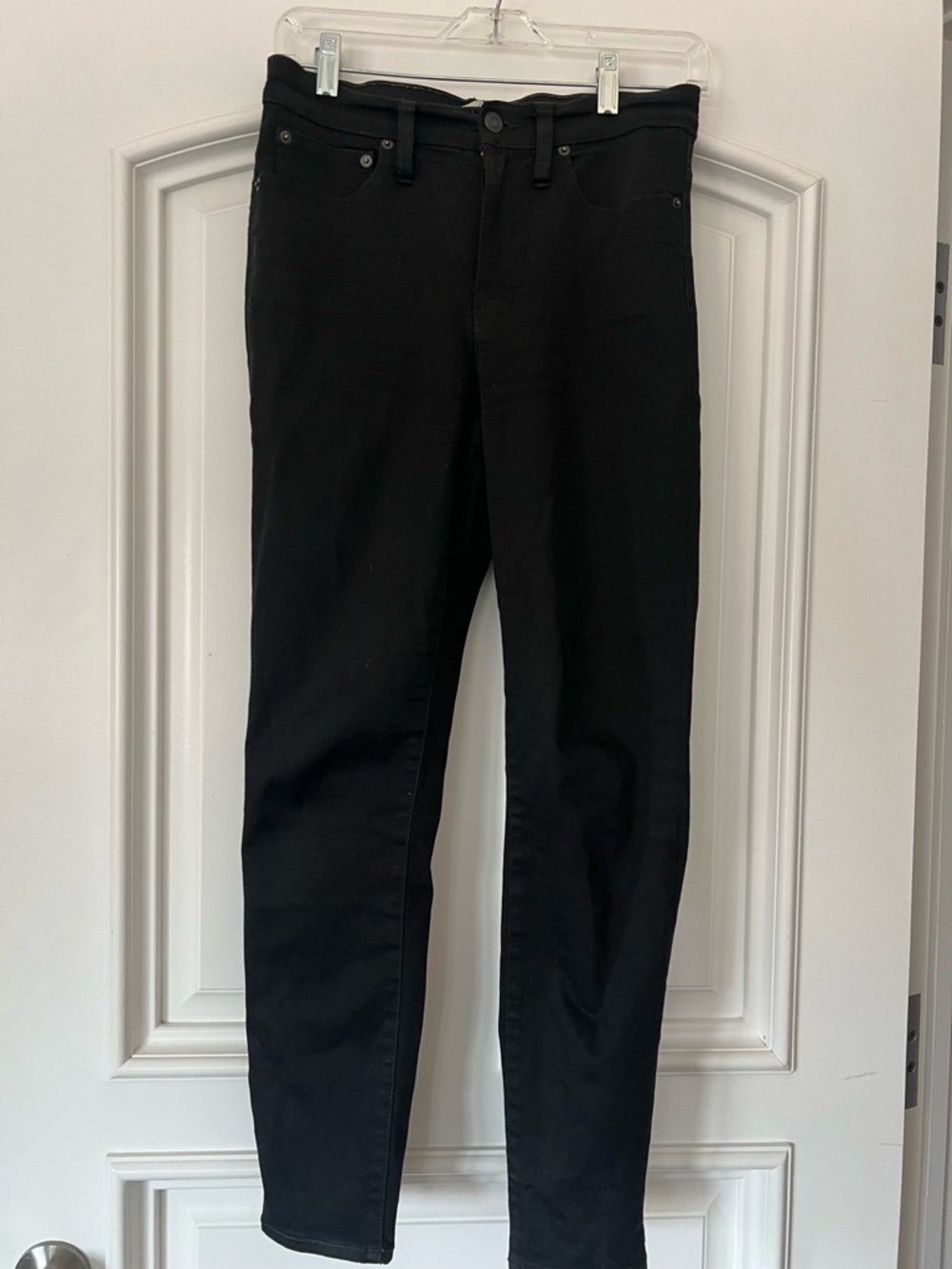 J. Crew 10” High-Rise Skinny Jeans in Black